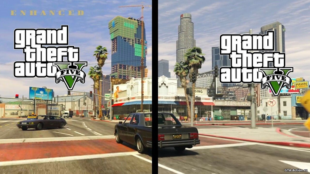 Сравнение GTA 5 Enhanced с оригинальной версией: опубликовано видео